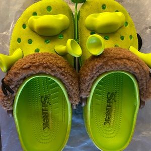 SHREK CROCS- NEVER WORN!